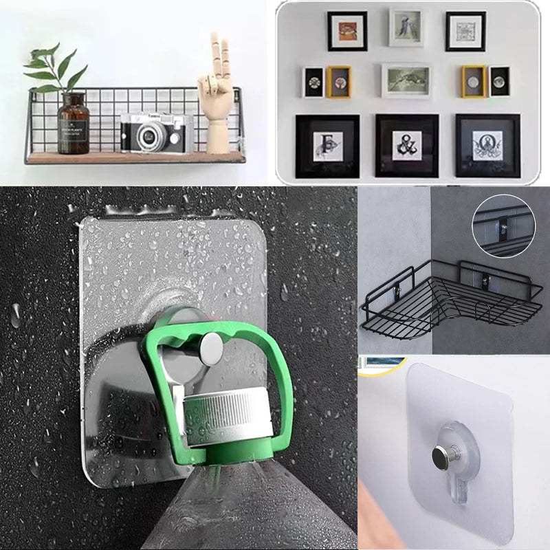 Seamless Adhesive Wall Hooks (6-Pack)