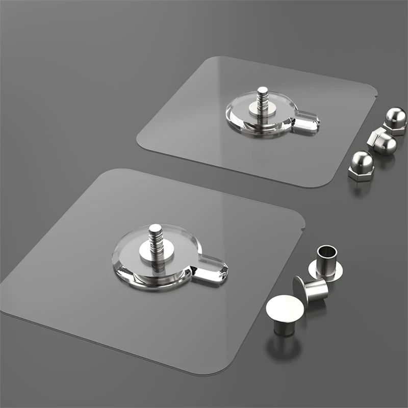 Seamless Adhesive Wall Hooks (6-Pack)